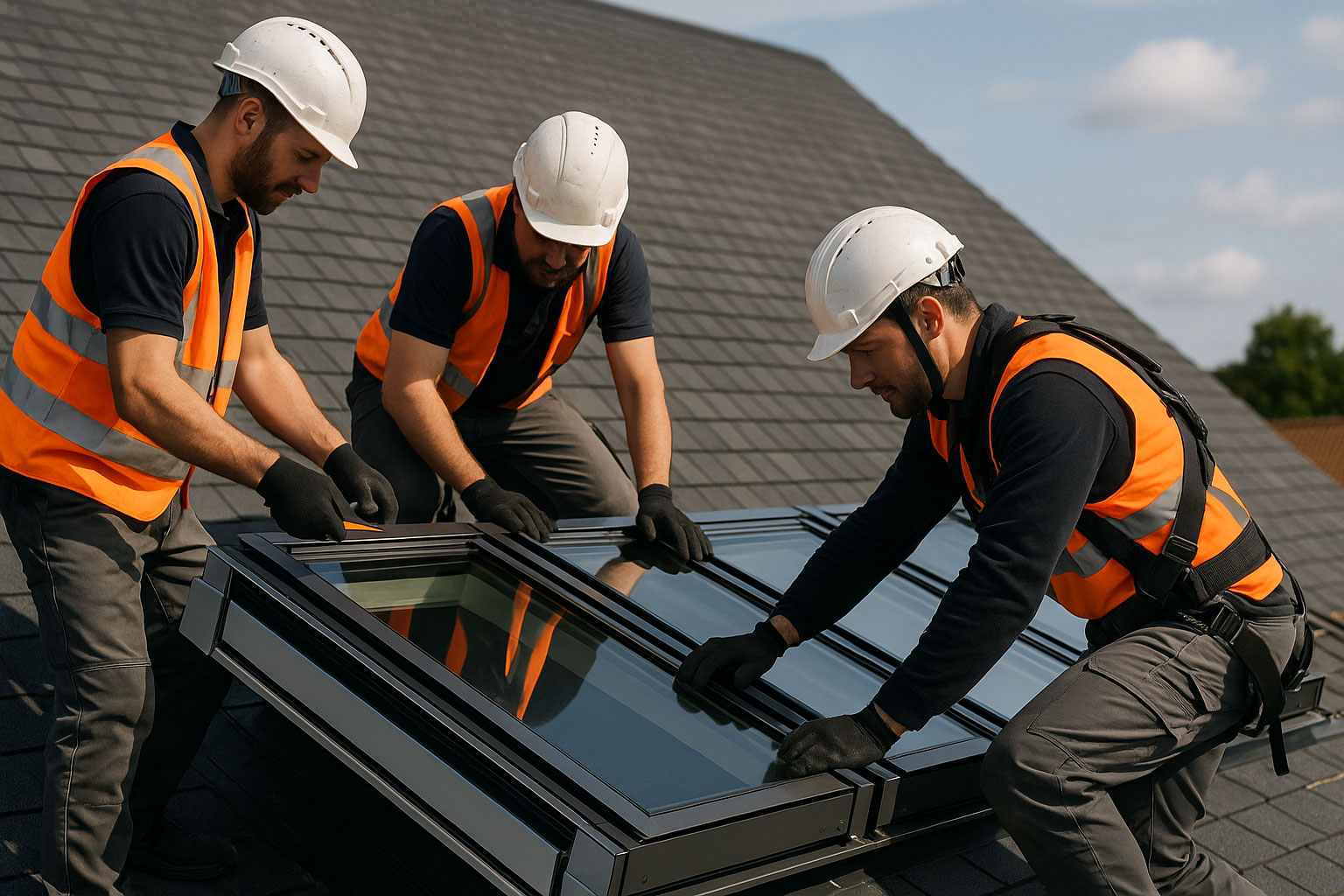 Fenêtre VELUX Studio, pose en toiture