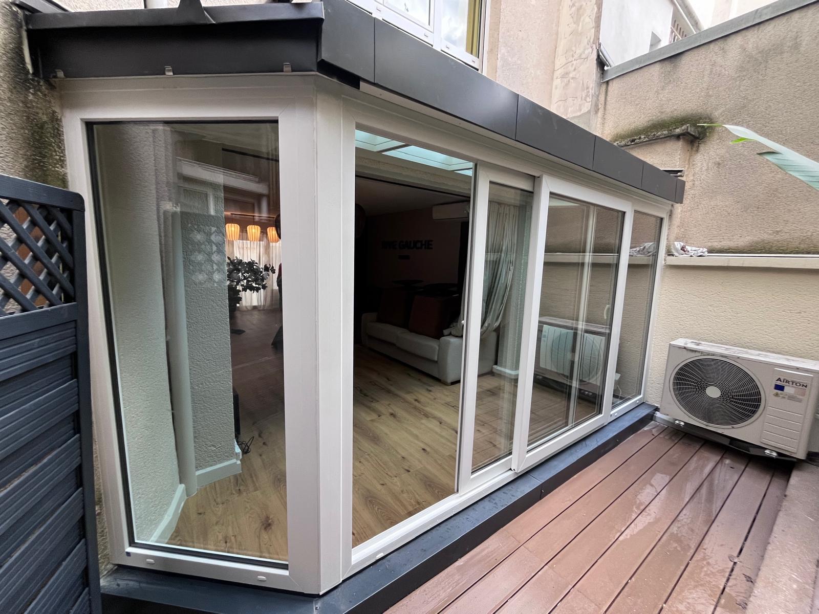 Vue extérieure verrière terminée